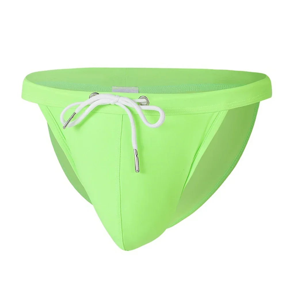

Men Summer Swimwear Swim Briefs Low Waist Bikini Beachwear Surf Board Shorts Tether Thong Bandage Men Brief