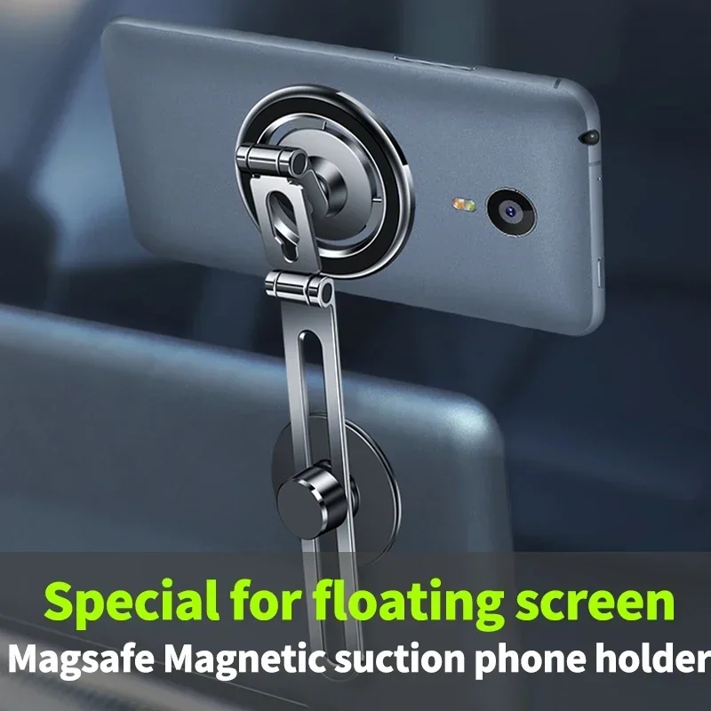 Magnetic Car Phone Holder Stand Magnetic Extendable Rotate Magnet Smart phone Bracket For iPhone 15 14 13 Pro Max Samsung Xiaomi