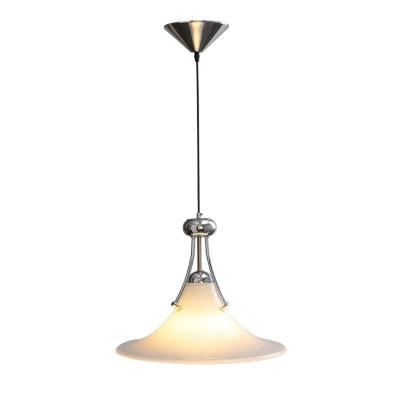 

Минималистичная дизайнерская люстра для ресторана, спальни, кабинета, кафе, стеклянная декоративная лампа в форме рога магнолии