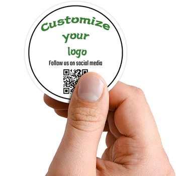 100pcs 사용자 정의 스티커 로고 맞춤 diy 2-10cm 디자인 라벨 선물 상자 생일 파티 웨딩 베이커리 포장