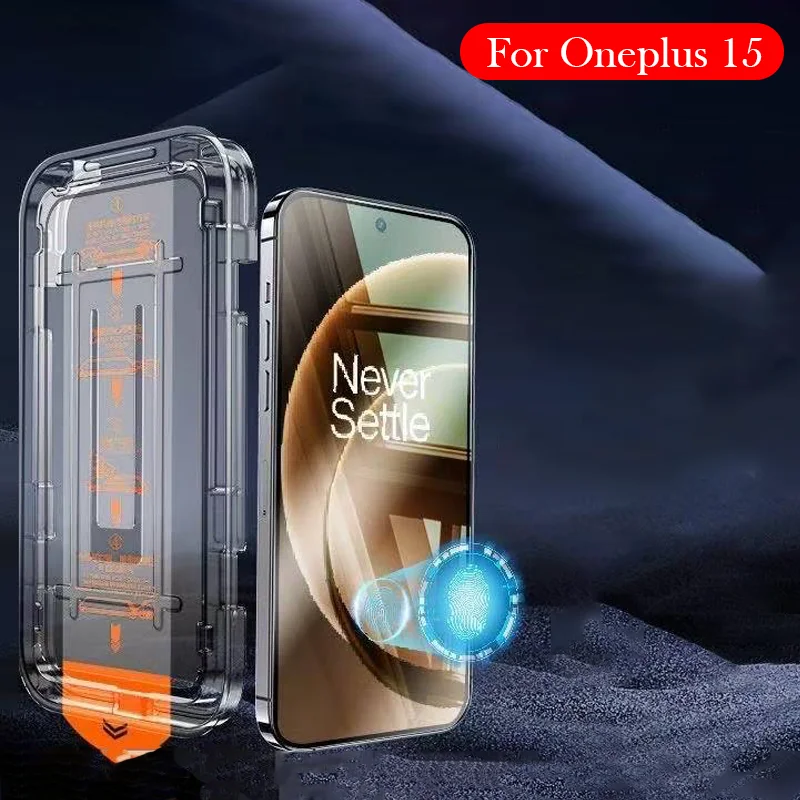 2 buah kaca Tempered untuk Oneplus 15 pelindung layar Film instalasi bebas debu untuk ONEPLUS 15 5g