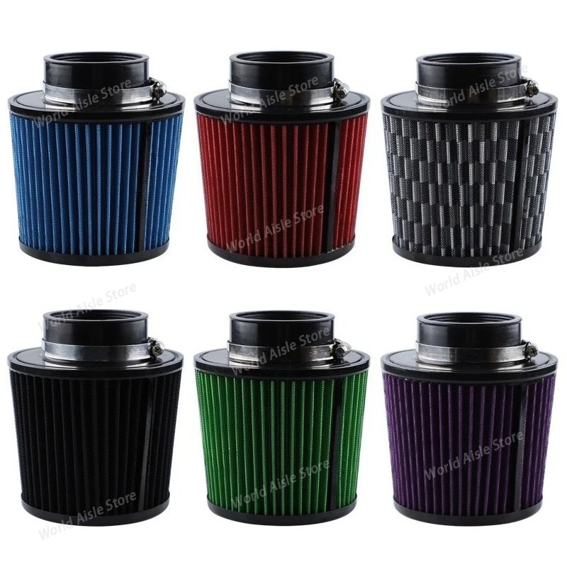 Universal Car Air Filter Modification High Flow Inlet Car Cold Air Intake Air Filter Cleaner Pipe