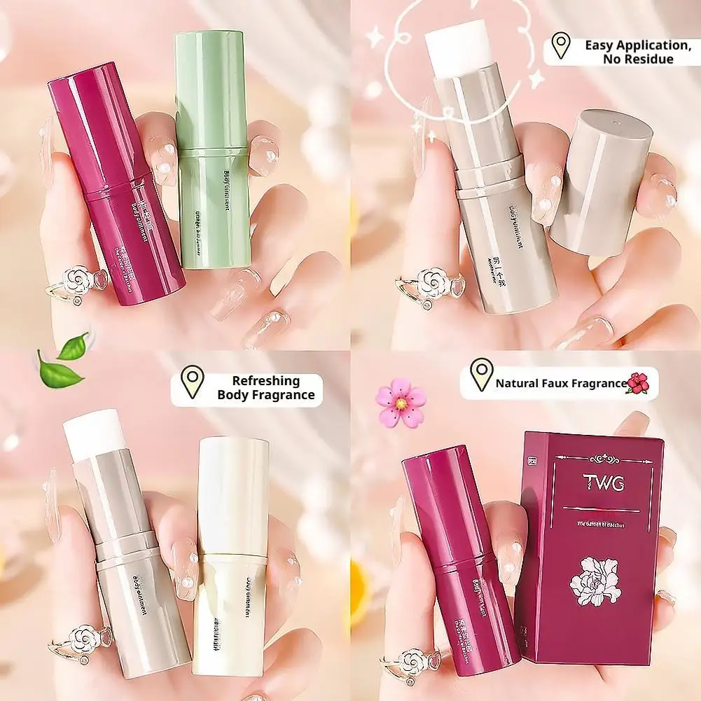 

7g Solid Perfume Stick longlasting Fresh elegant body cream Compact Portable Smooth Non- Sticky Fragrances for Men Women