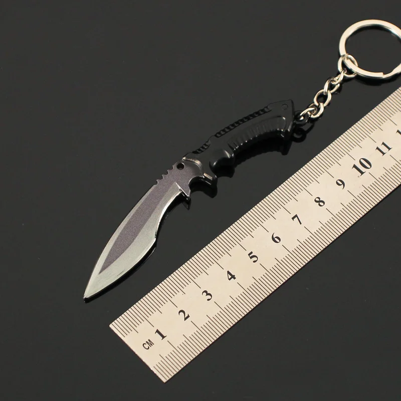 9-10cm CSGO Counter Strike Weapon Model Keychain for Men Multi CS GO Karambit Metal Pendant Key Ring Fans Collectible Jewelry