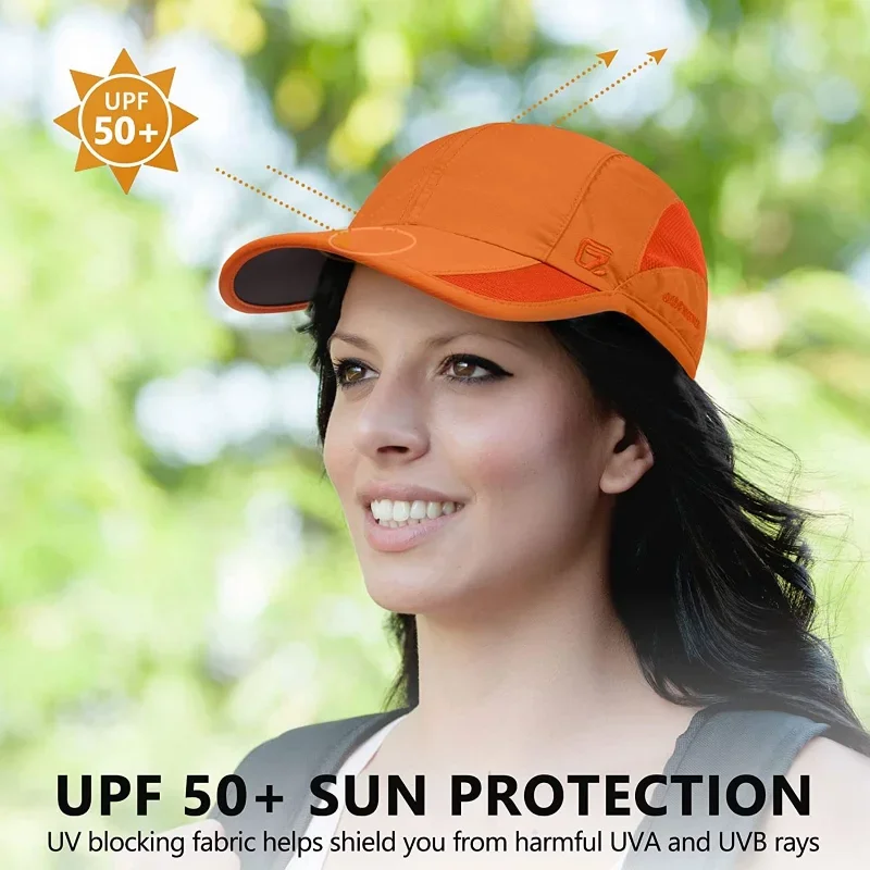 【GADIEMKENSD】 Unstructured Quick Dry Sports Cap Outdoor Sun Protective Unisex Light Weight M37