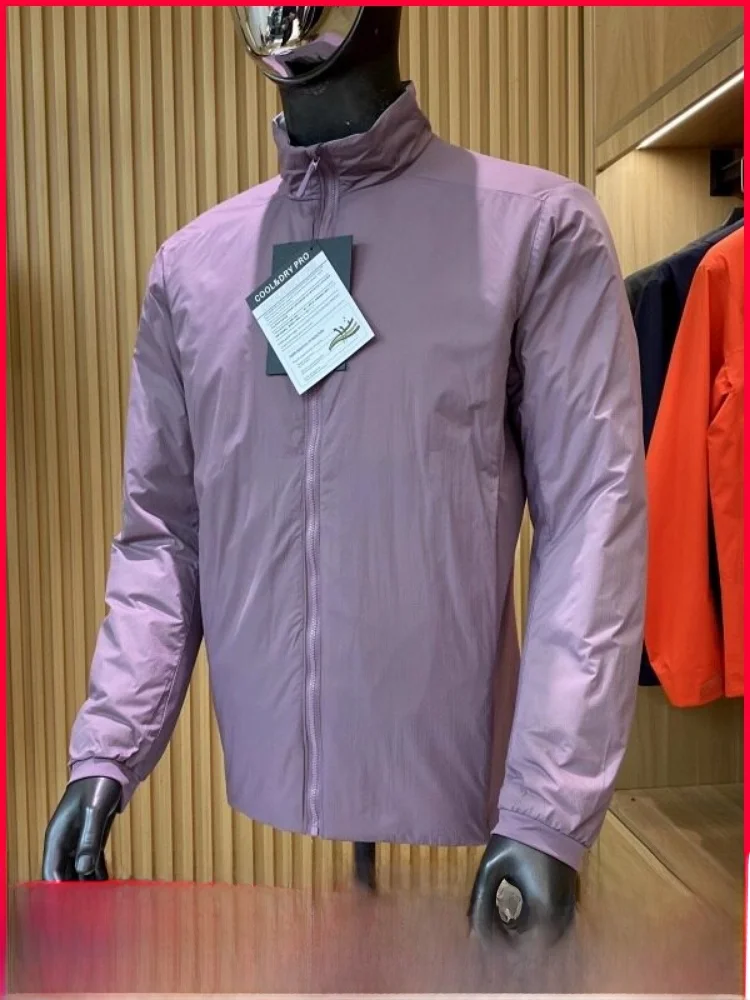 

Lightweight Waterproof Stand Collar Cotton Jaet for Men And Women Faionable Winter Coat Windproof Polyde Fabric