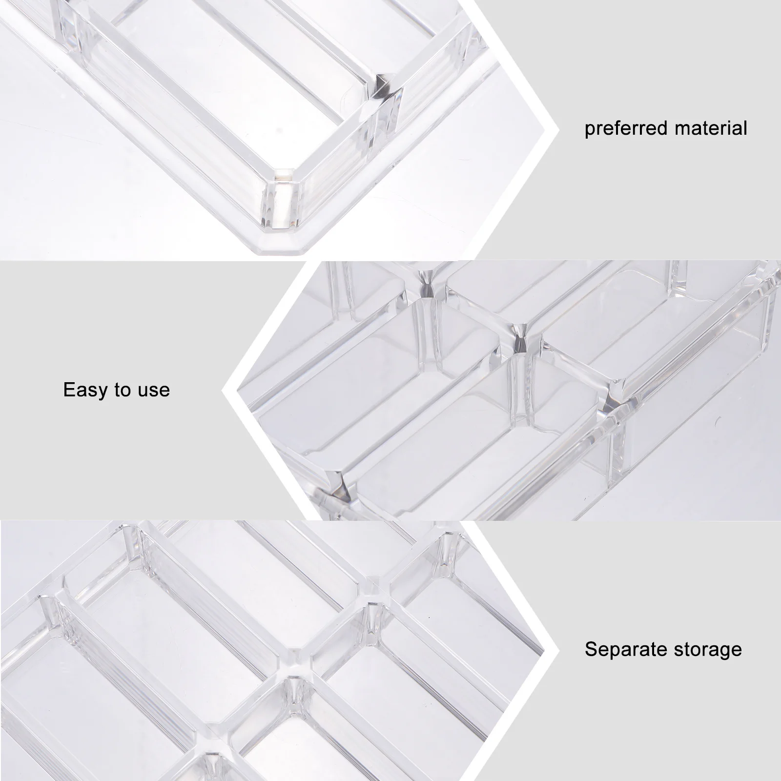 

16 Grids Acrylic Blush Storage Box Transparent Desktop Organizer For Powder Jewelry Makeup Display Storage Case