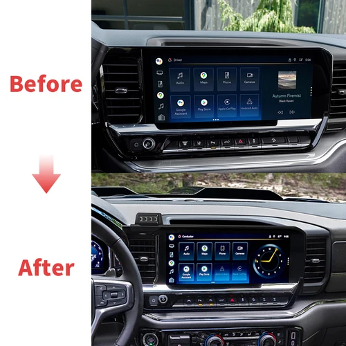 Imagen 2 del producto Soporte para móvil de coche para Chevy Chevrolet Silverado 2022 2023 2024 2025 soporte GPS soporte de navegación accesorios para automóviles