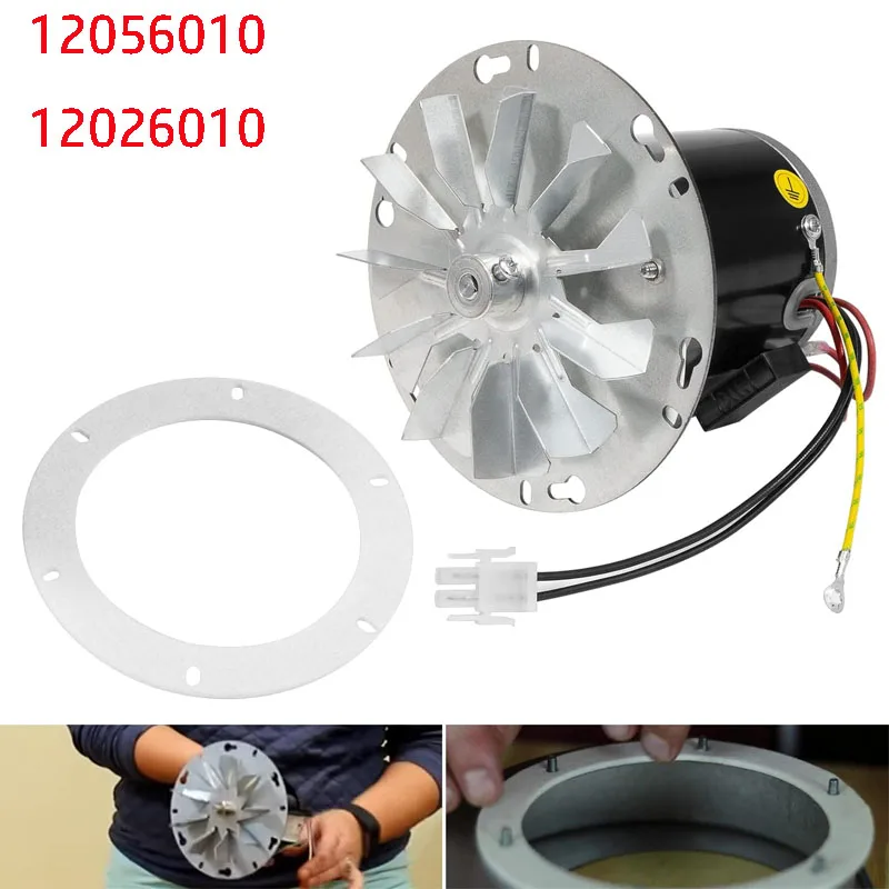 

12056010 12026010 Pellet Stove Combustion Exhaust Blower Motor/Impeller Kit with Gasket for Whitfield Advantage Frontiersman Etc