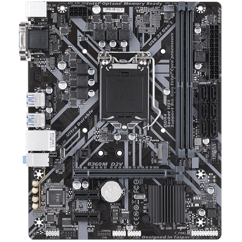Gigabyte GA B360M D2V Motherboard 32GB LGA 1151 DDR4 Micro ATX Mainboard