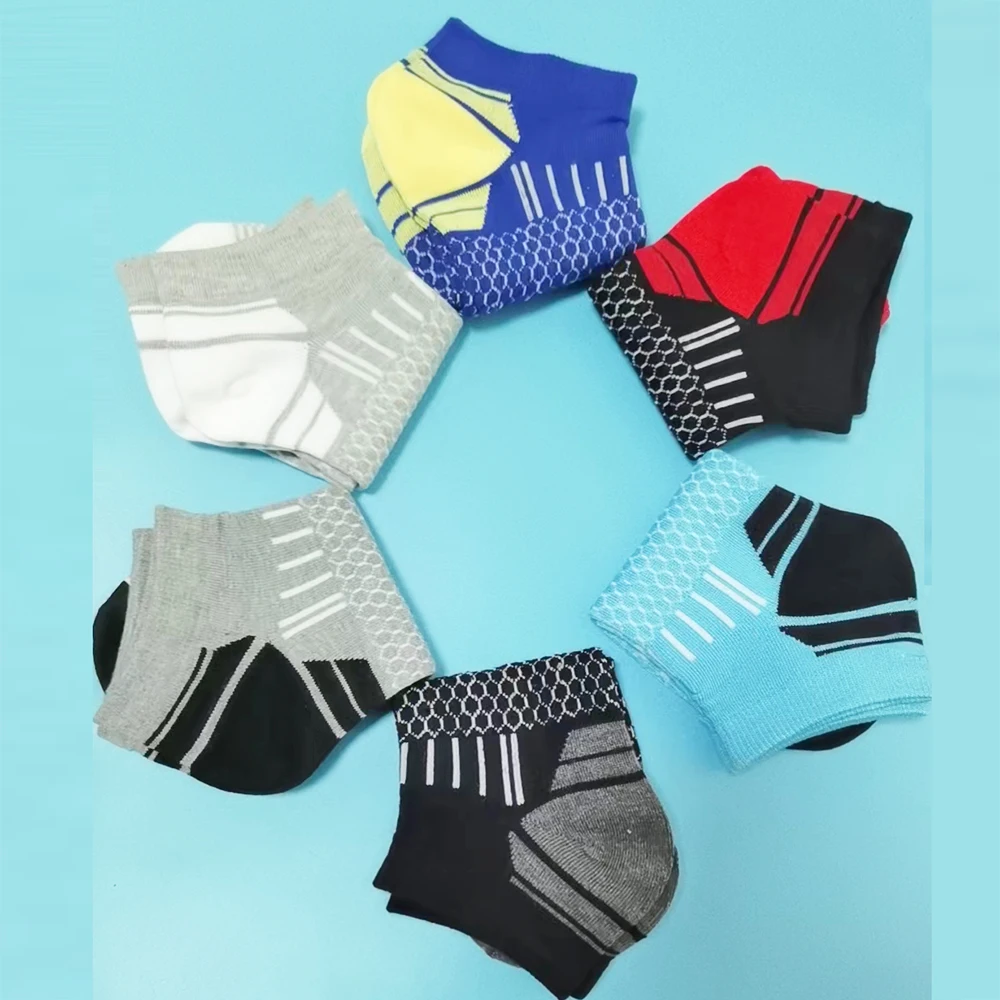 2024 New Spring High Quality Short Athletic Ankle Socks Men\'s Running Casual Sports Socks Waist Honeycomb Design Socks Gifts