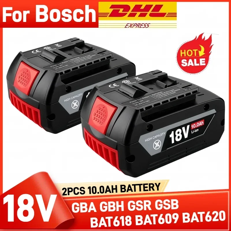 Оригинальный аккумулятор Bosch 18 В, сменный аккумулятор для электроинструмента, для аккумуляторного инструмента BAT609 BAT618 GBA 18 В, аккумулятор высокой мощности 10C 🔋 Оригинальный аккумулятор Bosch 18 В, сменный аккумулятор для электроинструмента, для аккумуляторного инструмента BAT609 BAT618 GBA 18 В, аккумулятор высокой мощности 10C 🔋