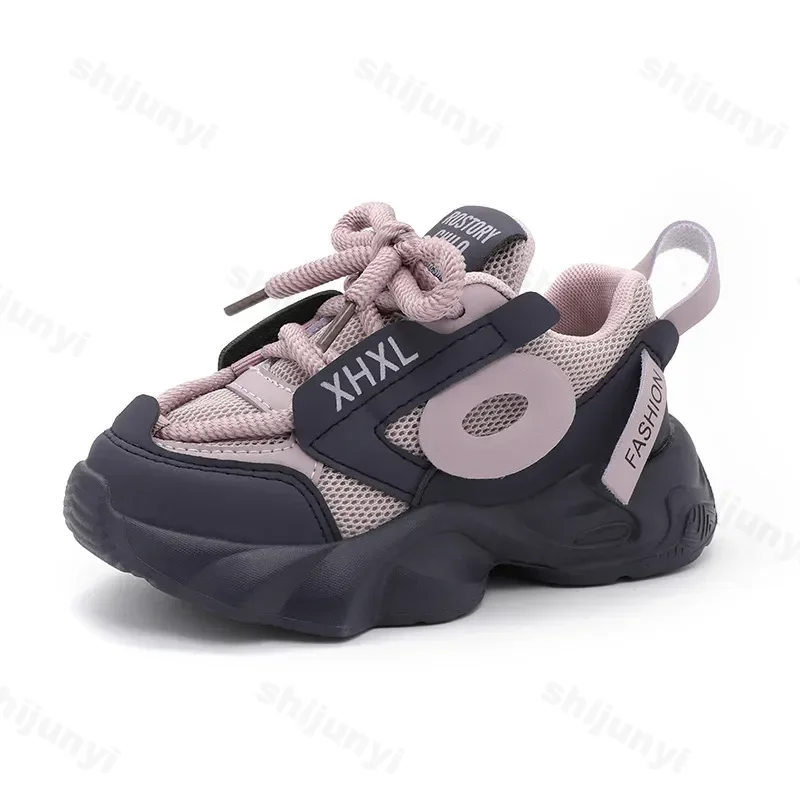 Kids Spring Sneakers Boys Girls School Casual Shoes New 2025 Outdoor Breathable Running Shoes Children Soft Sole Non-slip Sports