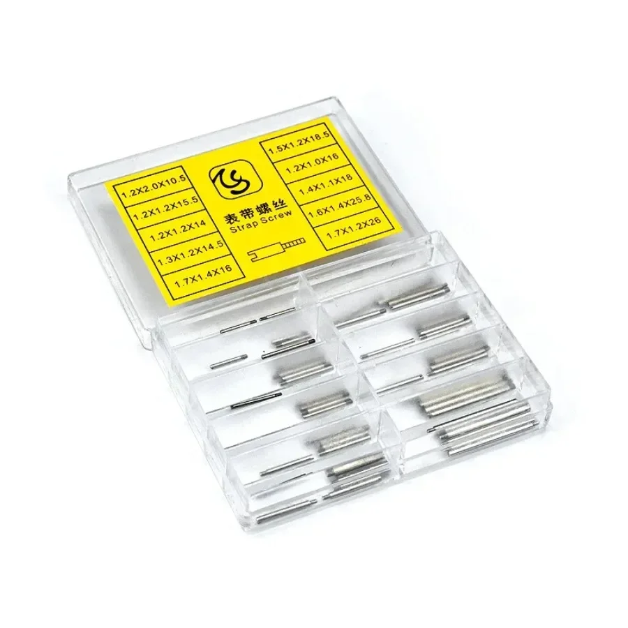 Watch Bands Screws Strap Screws 10 Size Watch Screws All Steel Thread Screw Rod Band Connector Repair Steel Watch Band