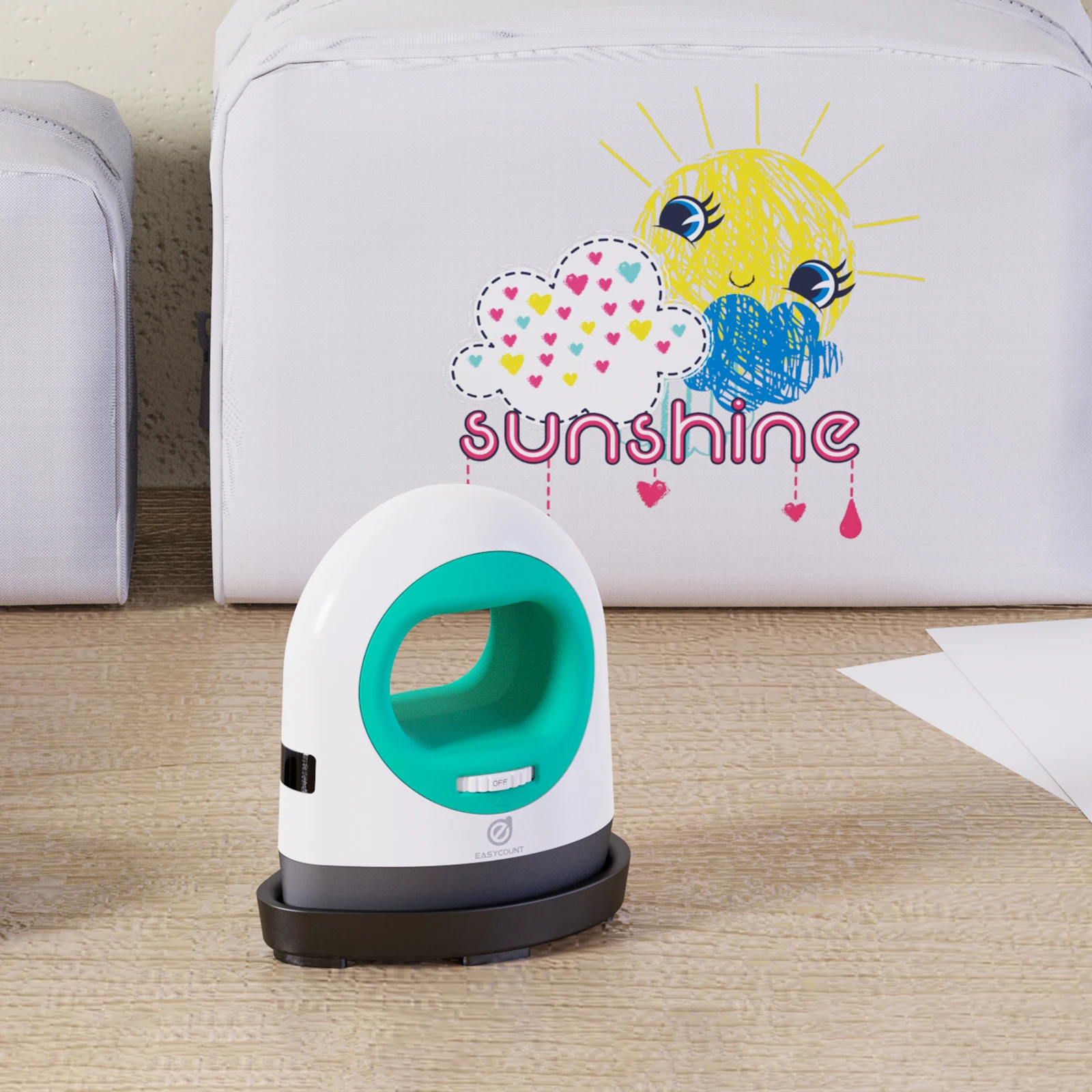 

MiniC Portable Handy Mini Heat Press for Beads Patch Clothes DIY Shoes T-shirts Heat Transfer Vinyl Projects (Green)