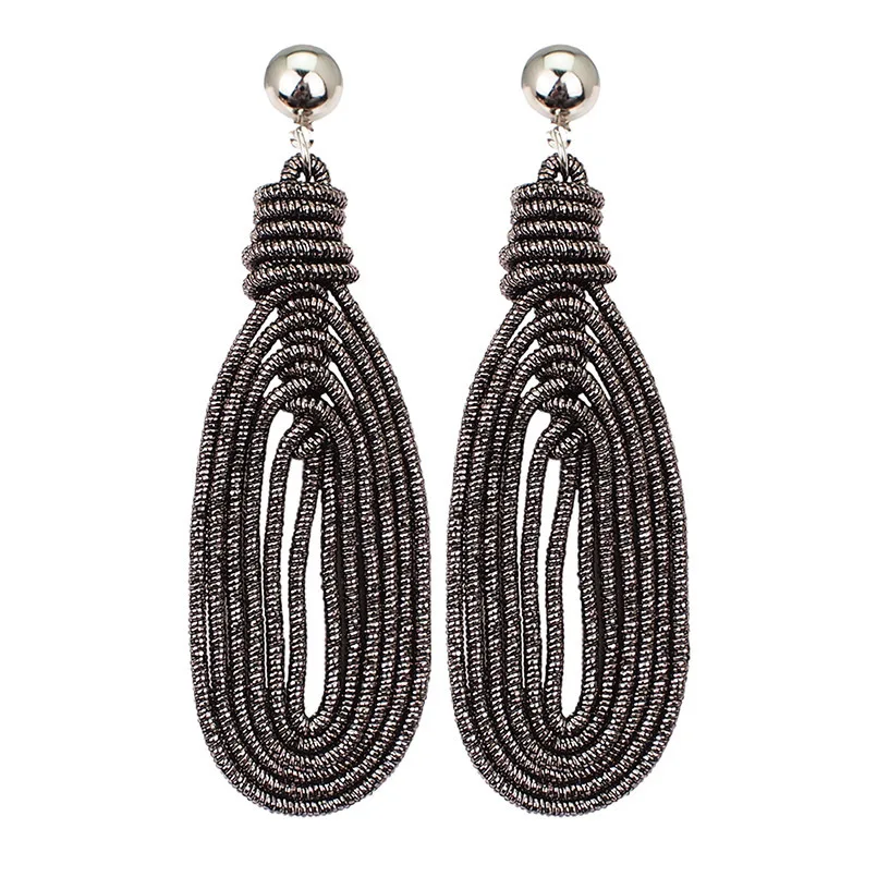 Trendy Charm Simplify Alloy Dangle Earings Fashion Metal Statement Earrings Woman Wholesale Jewelry Gift