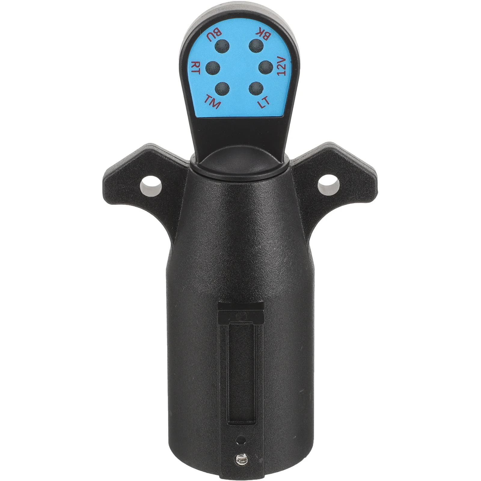 

7-Way Light Circuit Socket Plug Pin Adapter Car Trailer Wiring Plug-N-Play Led Indicator Compact Trailer Socket