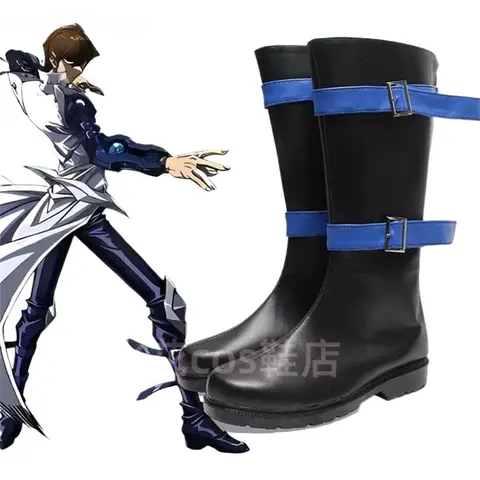 Anime Shoes Kaiba Seto Seto Kaiba Yu Gi Oh Cosplay  Boots Halloween Costume Accessories Props Made