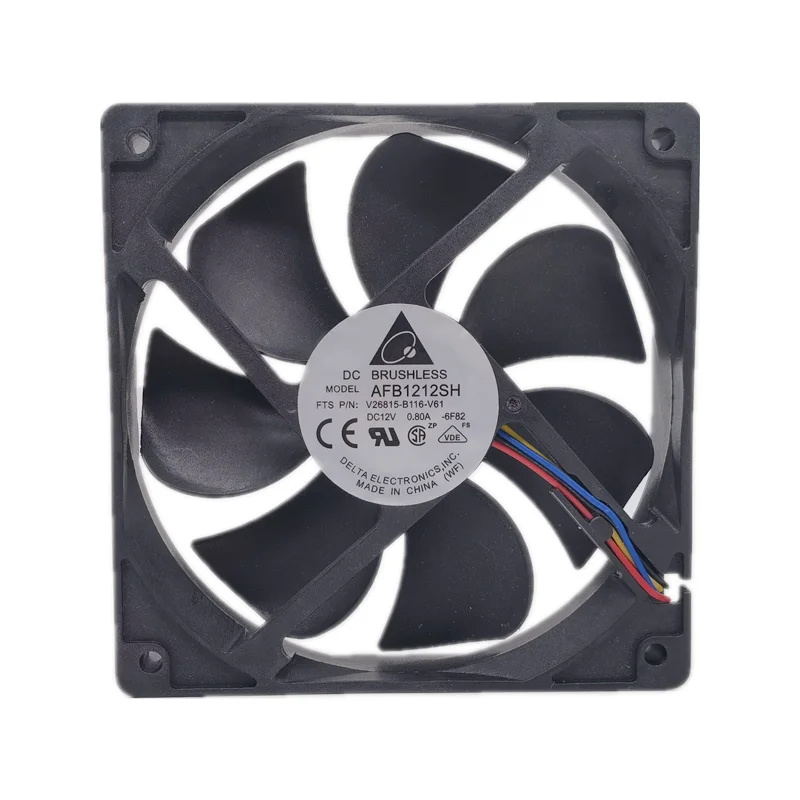 New delta AFB1212SH 12V 0.80a 12025 12cm large air volume PWM speed control cooling fan