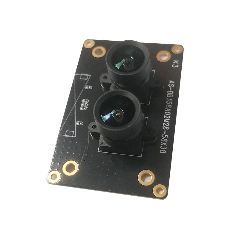 Dual 1080P RGB IR GC2053 GC2093 HDR surveillance MIPI binocular live detection camera module