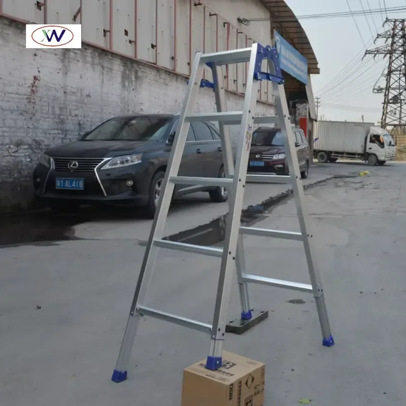 7+7 Steps Foldable Step Aluminum Telescopic Folding Multipurpose Ladder