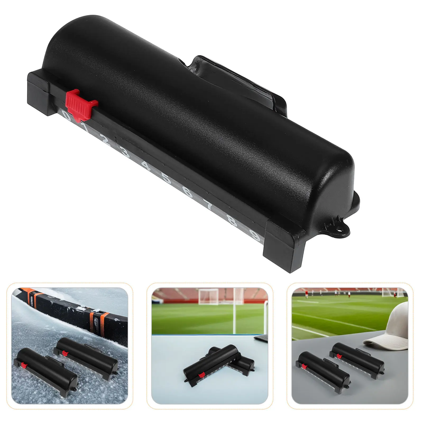 

4Pcs Plastic Air Hockey Table Scoreboard Black Scoring Units Fast Friction Reduction Hockey Table Accessories for Indoor Game
