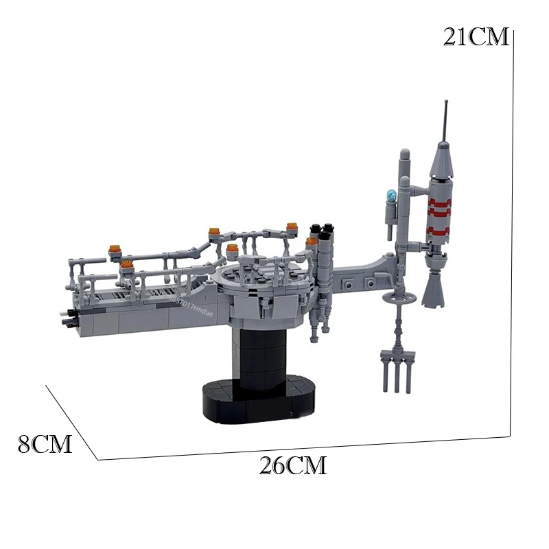 MOC-décennie s de Construction de Scène de Cinéma Célèbre Star, Modèle Cloud City Duel on Bespin, Idées Créatives DIY, Jouet Rétro pour Enfant, Cadeau, 408 Pièces, Nouveauté