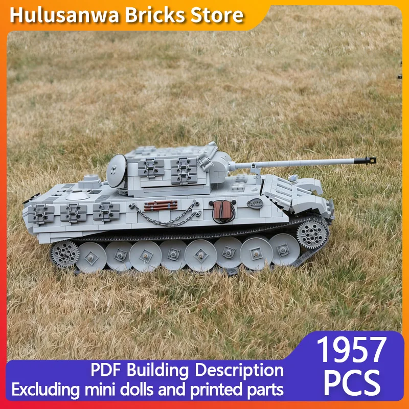 

Panther WW2 Military Tanks Model MOC Building Bricks War Equipment Modular Technology Assemble Children Toys Suit Gifts Holiday