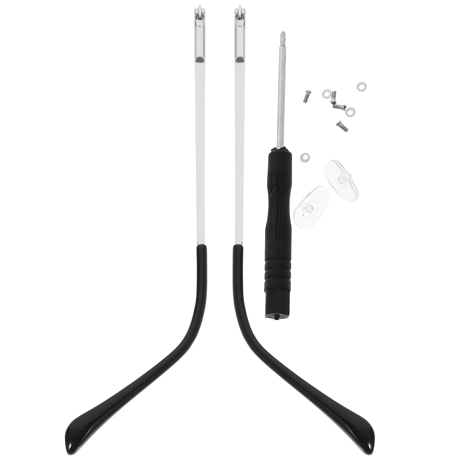 

1 Pair Silver Metal Glasses Arm Replacement Spring Leg Accessories for Universal Eyeglasses Repair Kit Myopia Sunglasses Temple
