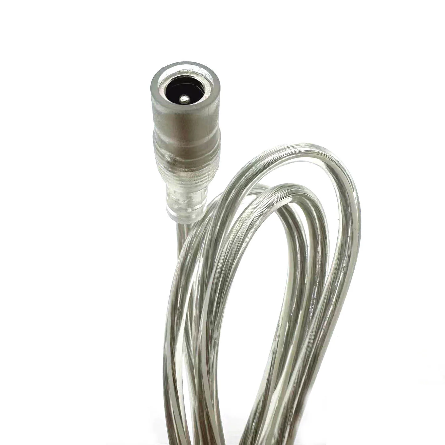 20/100/200CM 20AWG Transparent DC Male Female Jack Power Adapter Pigtail Cable 5.5x2.1mm Connector Extension Cord For LED Strip