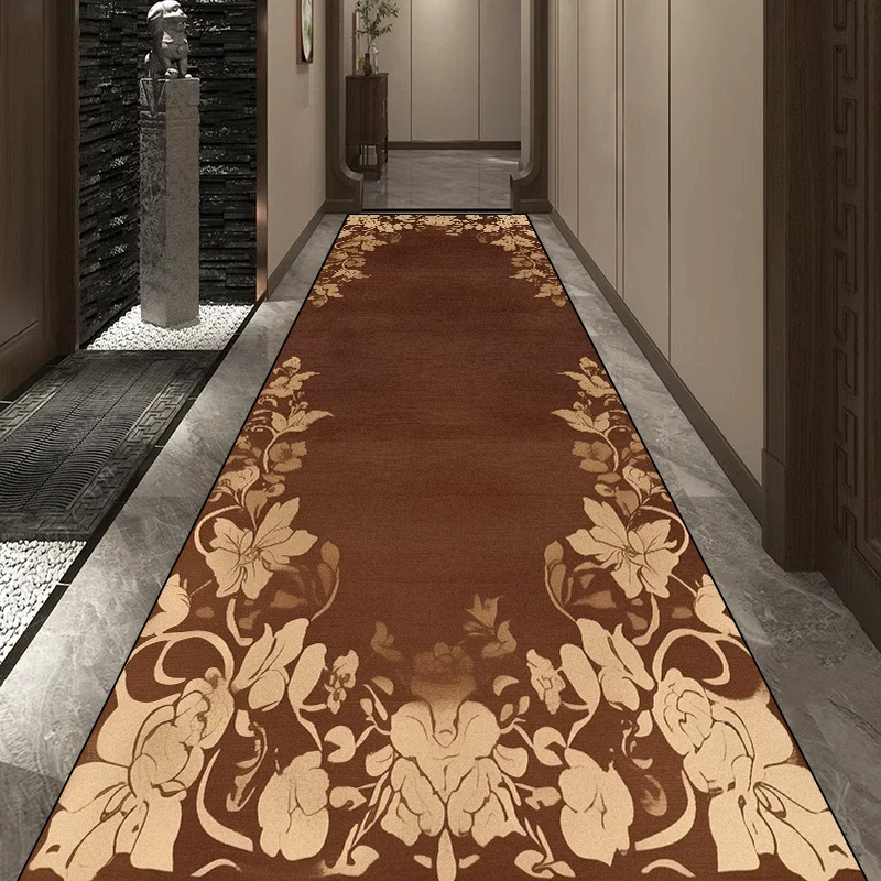 European Luxury Long Corridor Carpet Hotel Lobby Passageway Runner Washable Room Decoration Floor Mats Stairway Hallway Rugs