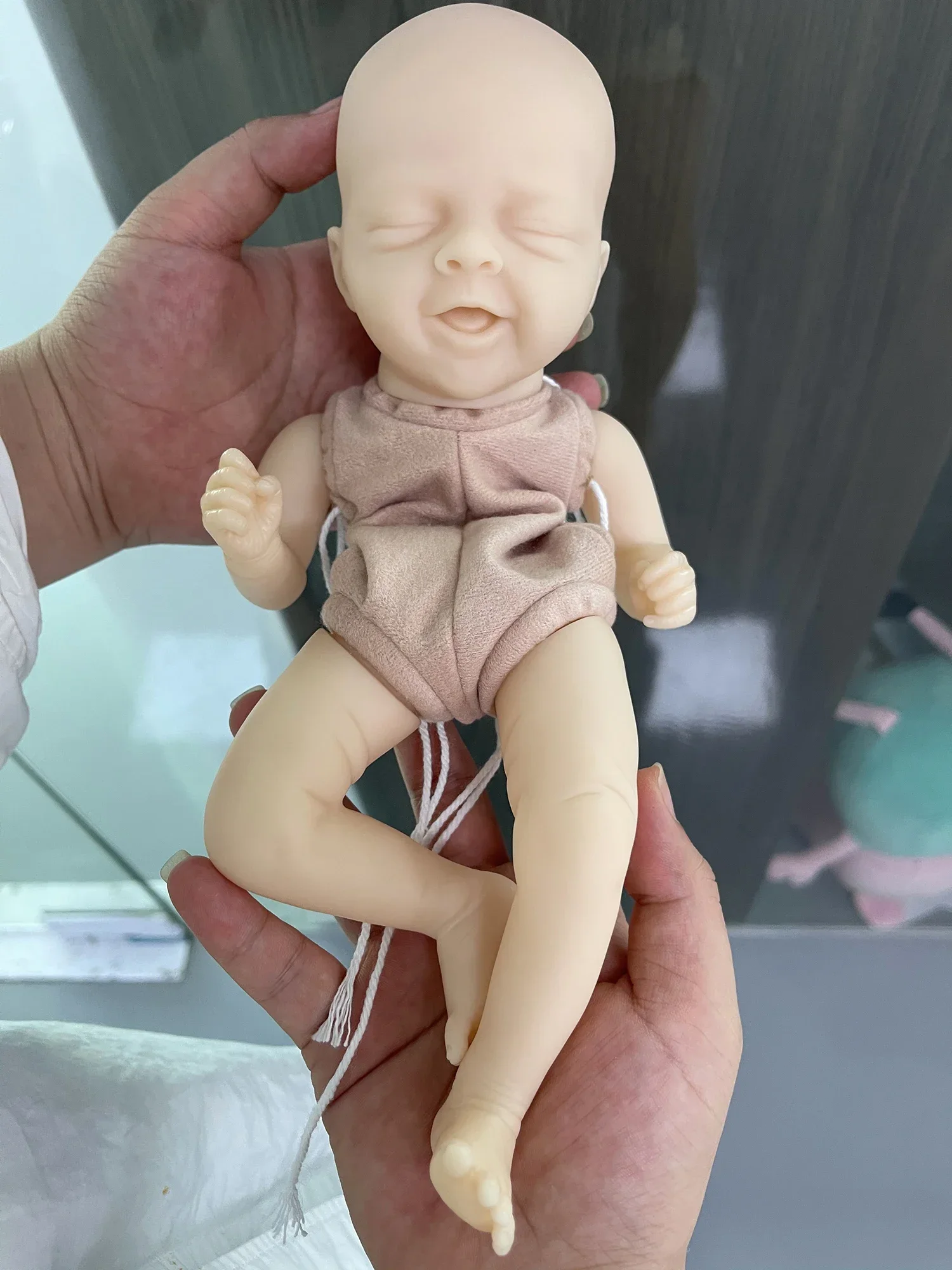 12,5 Zoll bebe wieder geboren Kit Salia wieder geboren Baby Vinyl Puppe Kit unbemalte nicht zusammen gebaute Puppe Teile DIY leer wieder geborene Puppe Kit