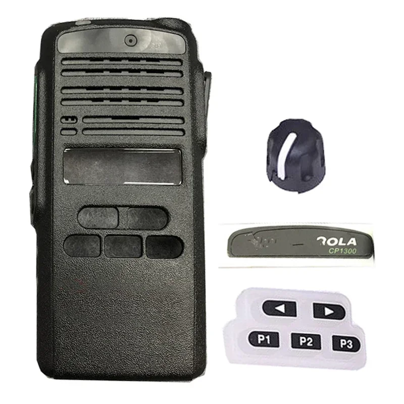 

Set Front Panel Cover Case Housing Shell with Volume Knobs Keypads Kits for Motorola CP1300 CP1308 Radio Walkie Talkie