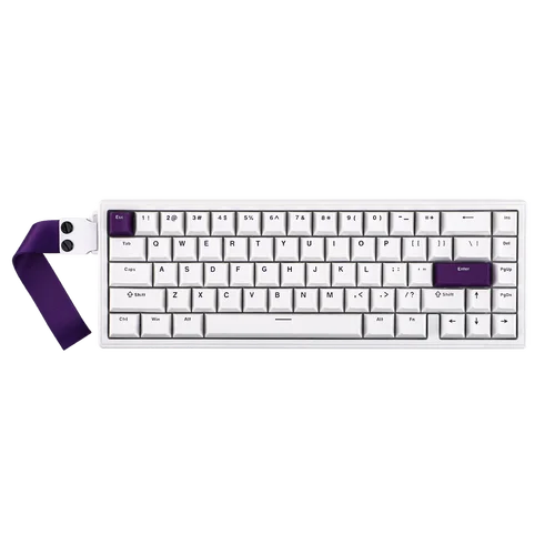 EPOMAKER HE68 65% ANSI US Layout Teclado magnético para juegos con cable efecto Hall montado en junta para Mac/WIN con velocidad de orolling de 8000 Hz