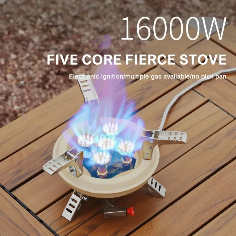 brs-201a-camping-gas-burner-16000w-mini-camp-stove-portable-5-core-strong-power-gas-stoves-tourist-picnic-furnace-with-igniter