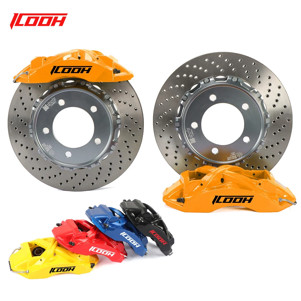 

ICOOH Customize Aluminum Alloy 6 Pot Big Brake Caliper Kits with Drilled Disc Kits Auto Part for Subru Impreza STI