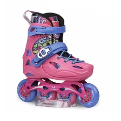 Z0 Adjustable Child Inline Skates 4 Wheels Kid's Roller Skating Shoes EUR size 28-39 Slalom Sliding Patines