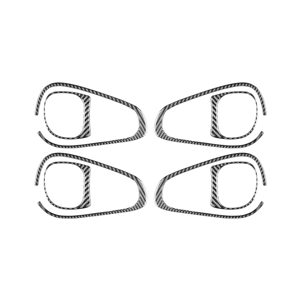 

For 500L 2014-2017 Soft Carbon Fiber Car Inner Door Handle Frame Cover Trim Sticker Interior Accessories