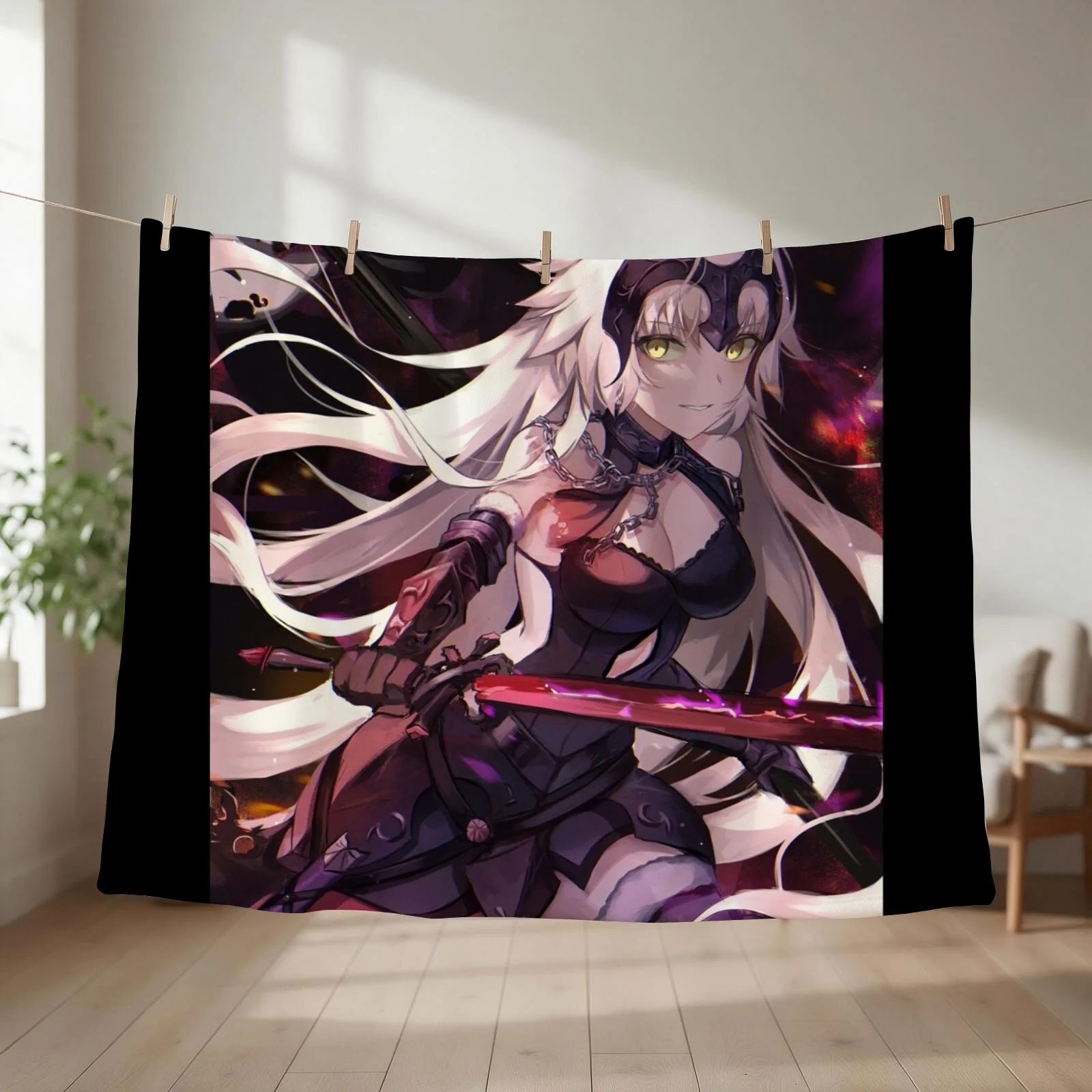 Jeanne Alter Fate Grand Order Throw Blanket couch cozy soft plush fuzzy picnic outdoor blanket