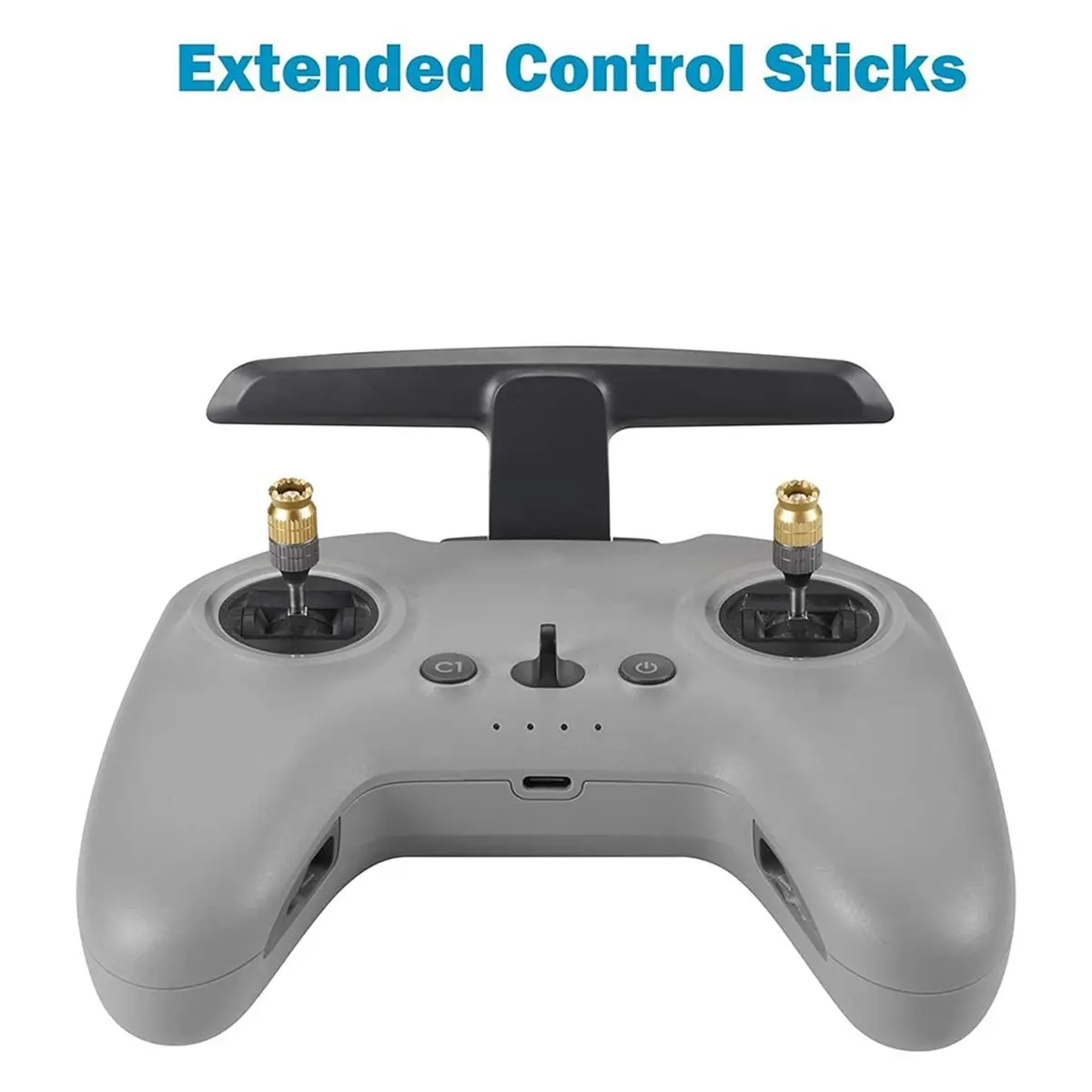 Extension Joystick Stick Aluminum Alloy Long Thumb Sticks for FPV Remote Controller 3 2, Neo, Avata 2, RC Pro