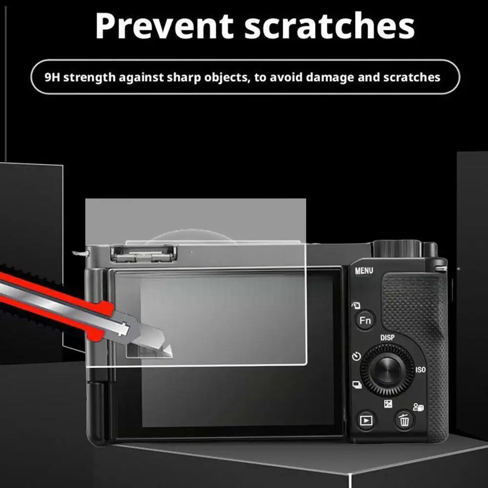 Tempered Glass Screen Protector For Nikon ZR Camera 9H Hardness HD Clear Anti-Scratch Arc Edge Protective Film Camera Accessory