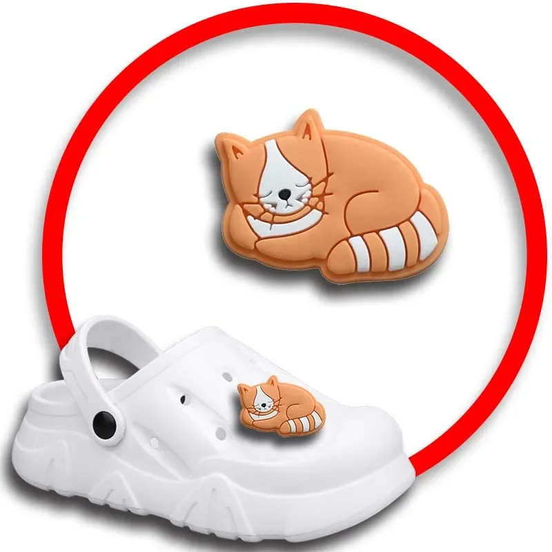 Pinnen Voor Crocs Bedels Schoenen Accessoires Qute Cat Decoratie Jeans Vrouwen Sandalen Gesp Kids Gunsten Mannen Badges Boy Girl Cadeau