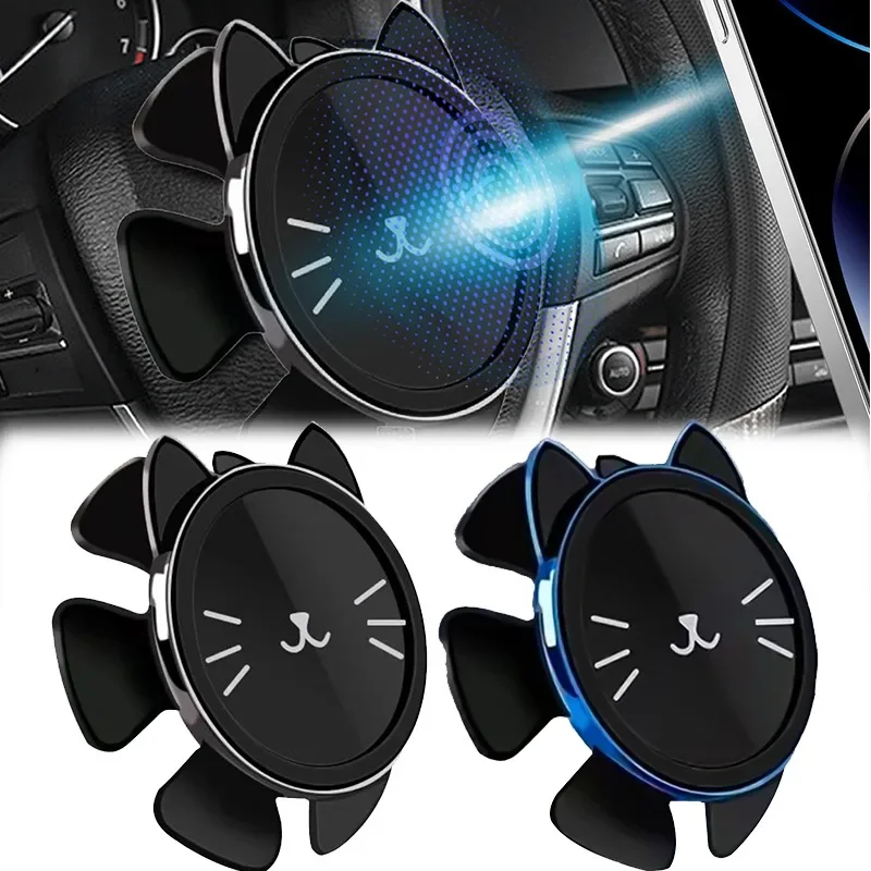 Magnetic Gravity Gyroscope Phone Stand Car Phone Holder Cartoon Maneki Neko Lucky Cat Anti-Shaking Rotatable Auto Accessories