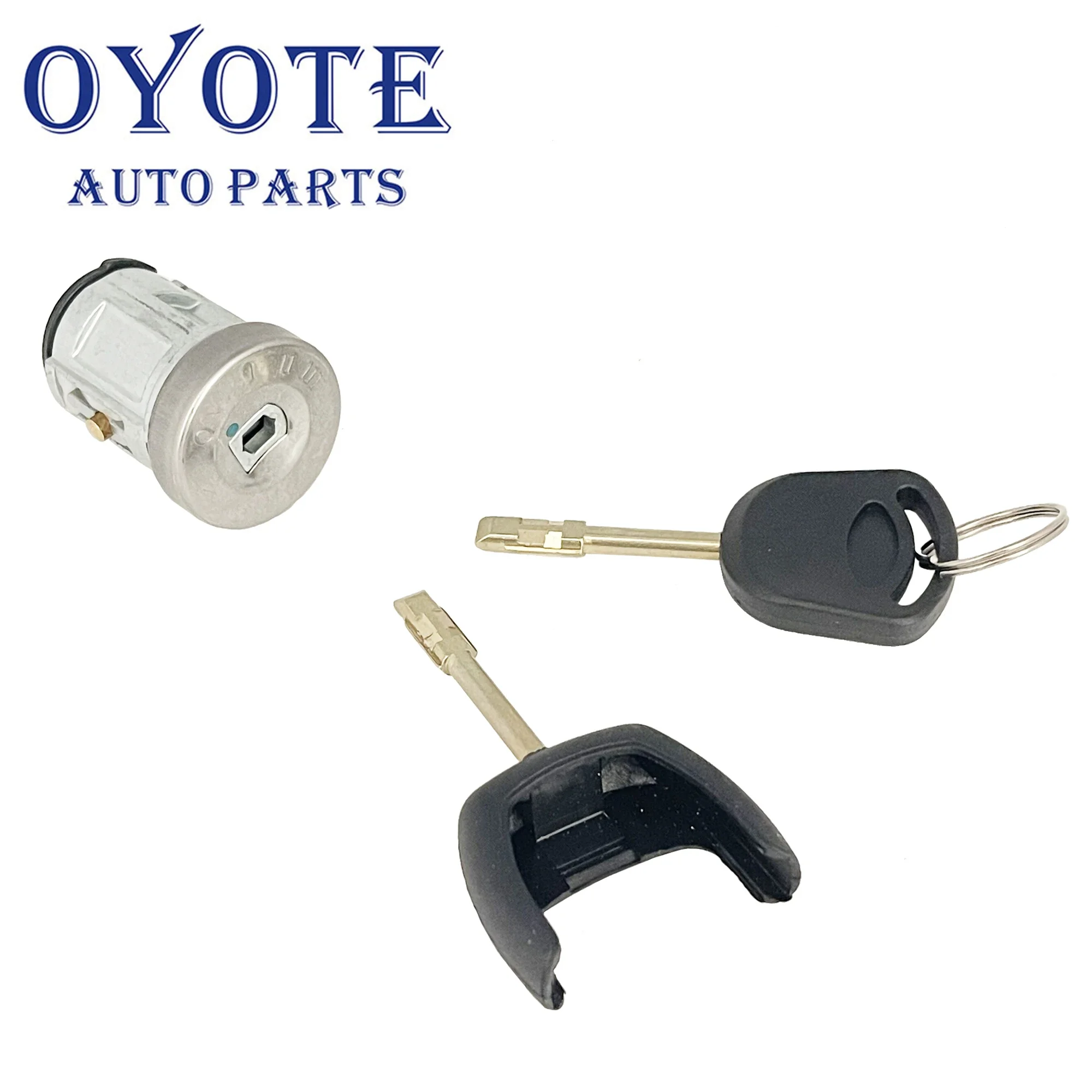 

OYOTE 4355452 2S61-A3697-AA Ignition Switch & Lock Barrel Cylinder Set + 2 Keys For Ford Transit MK7 06-ON