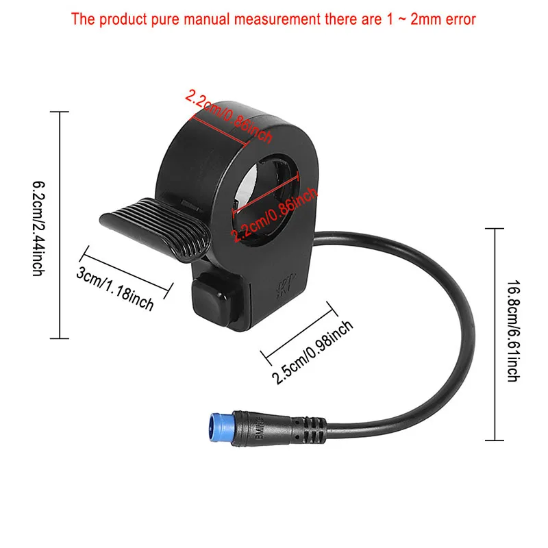 Throttle/Accelerator Switch For Kukirin G2 Pro/-G2 -Max Electric Scooters Responsive Finger Control -Durable Construction