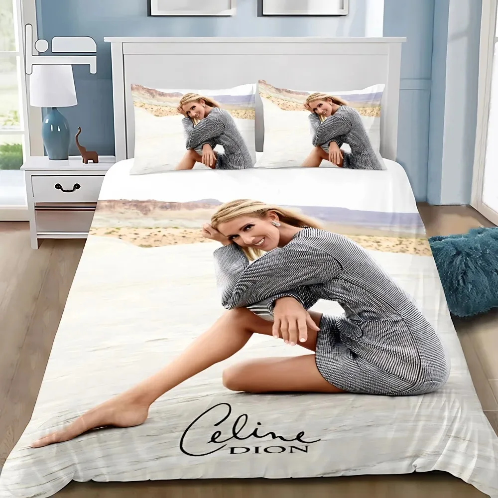

Duvet Cover Pillowcase Bedding Set Rapper C-CelineS Dion Adult BoyGirl Bedroom Decoration Children Gift Single Double Large Size