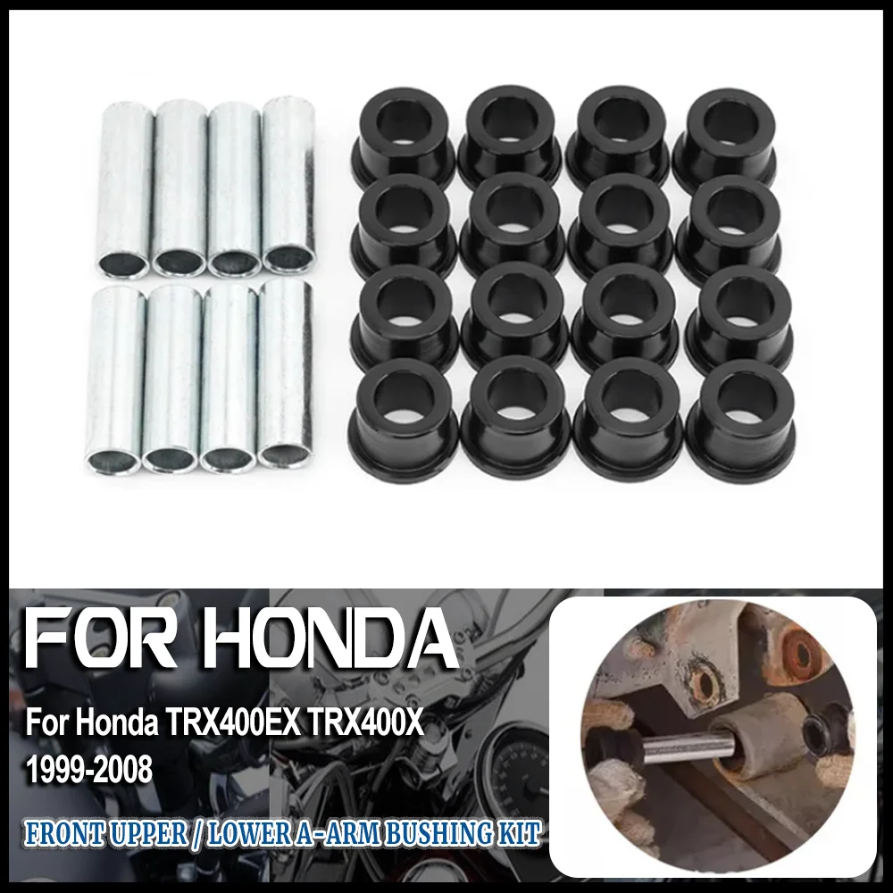Front Upper / Lower A-Arm Bushing Kit For Honda TRX400EX TRX450R TRX 400EX 1999-2008