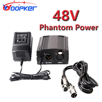 WOOPKER condenser microphone XLR cable BM 800 858 karaoke speciality recording device 48V Phantom Power Supply 1pcs