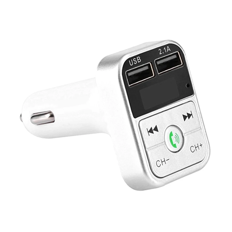 Car Bluetooth FM Transmitter B2 Wireless Car Charger Bluetooth Transmitter MP3 Player 2 USB Cigarette Lighter