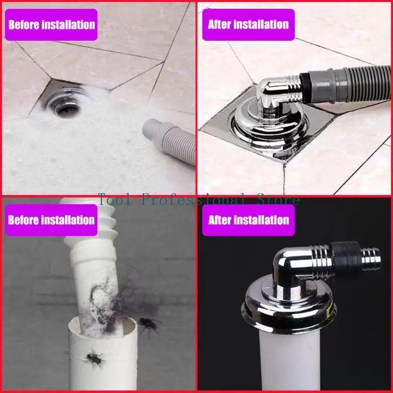 Mesin cuci 57qf pembuangan lantai konektor sambungan adaptor pembuangan alat penyegelan untuk kamar mandi kamar mandi kamar